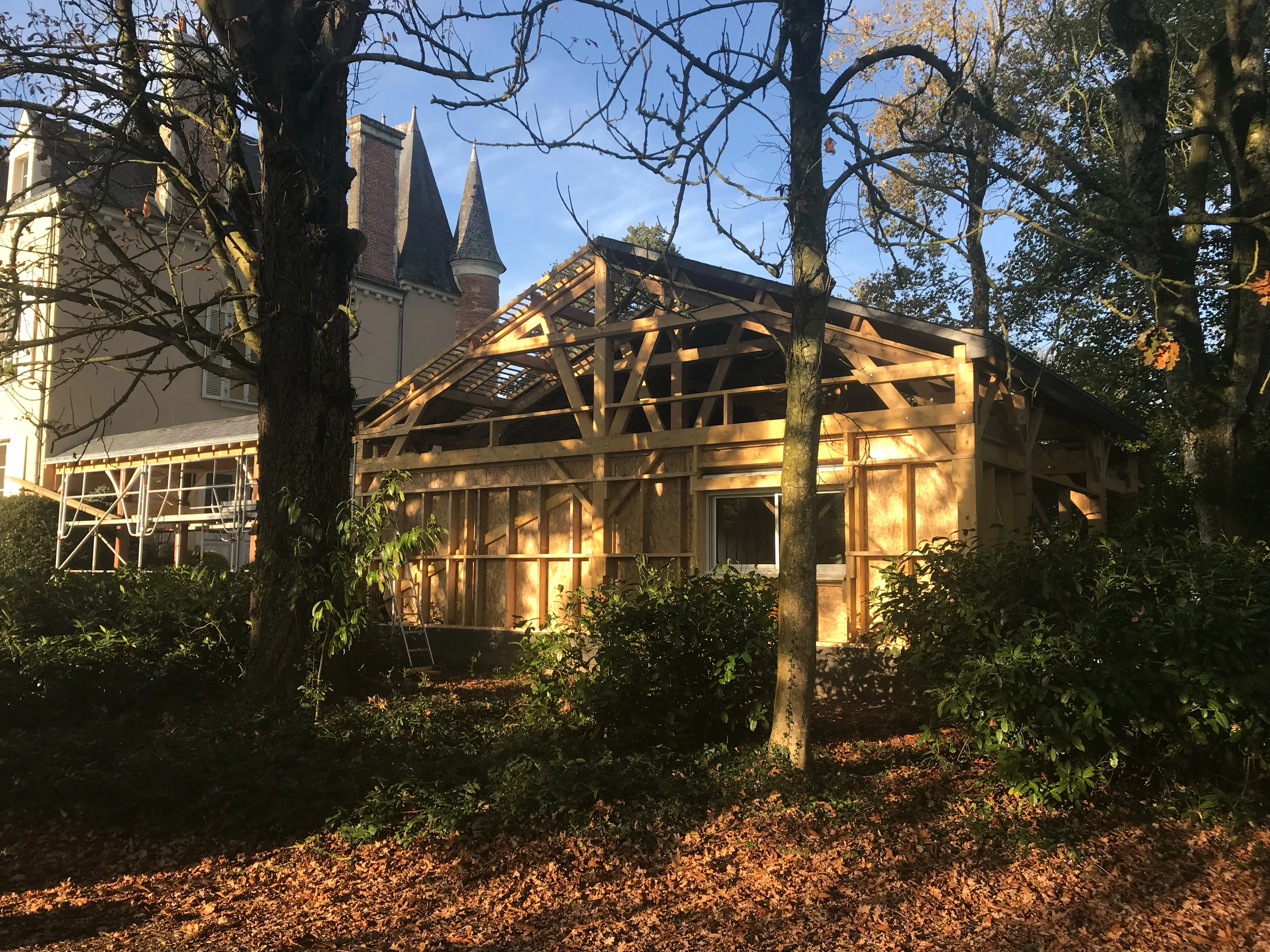 Christophe Chevalier, maître d'œuvre en visite de chantier Mayenne