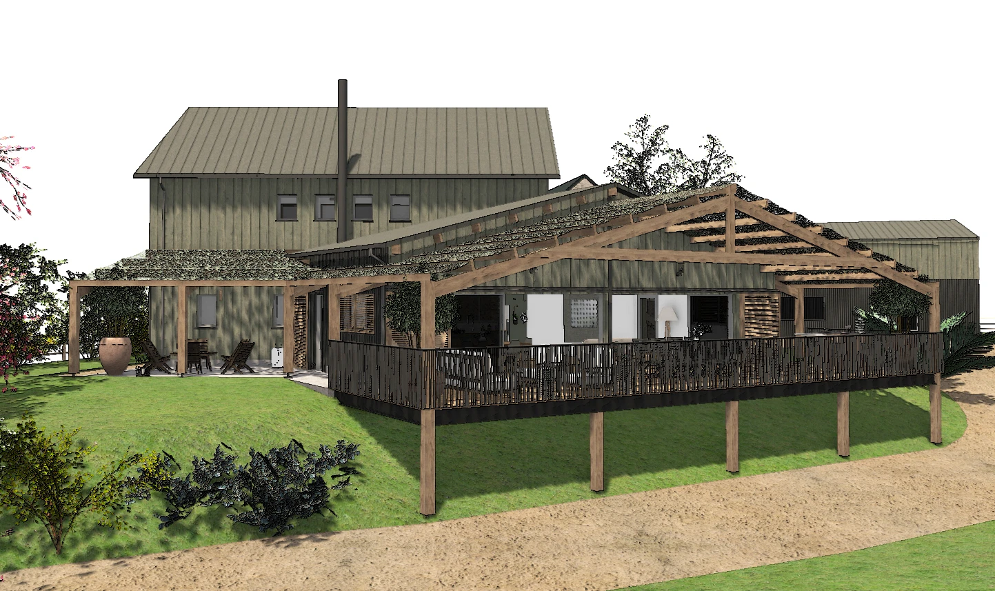 Plan 3D architectural maison neuve Mayenne