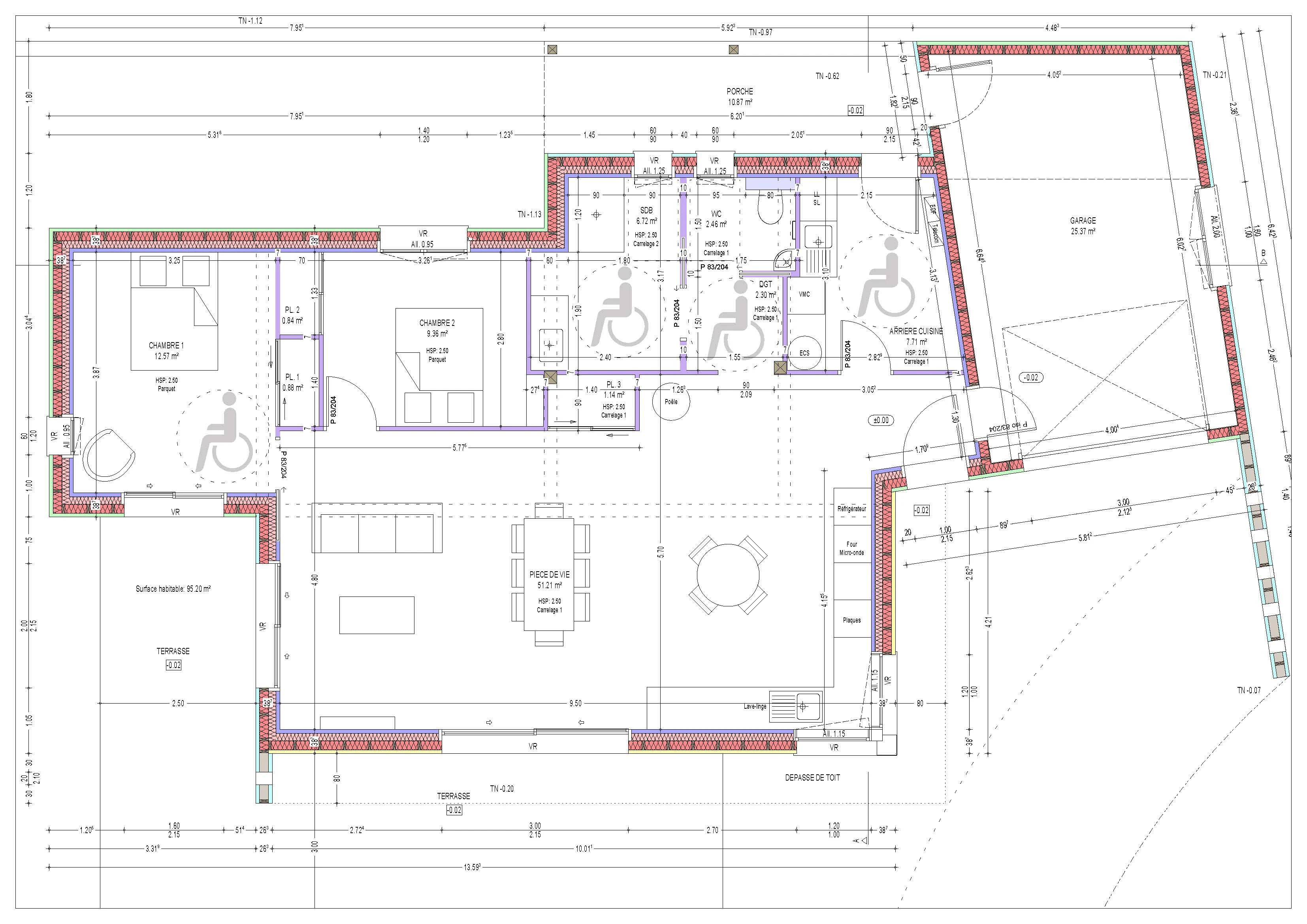 Plan de masse permis de construire Mayenne