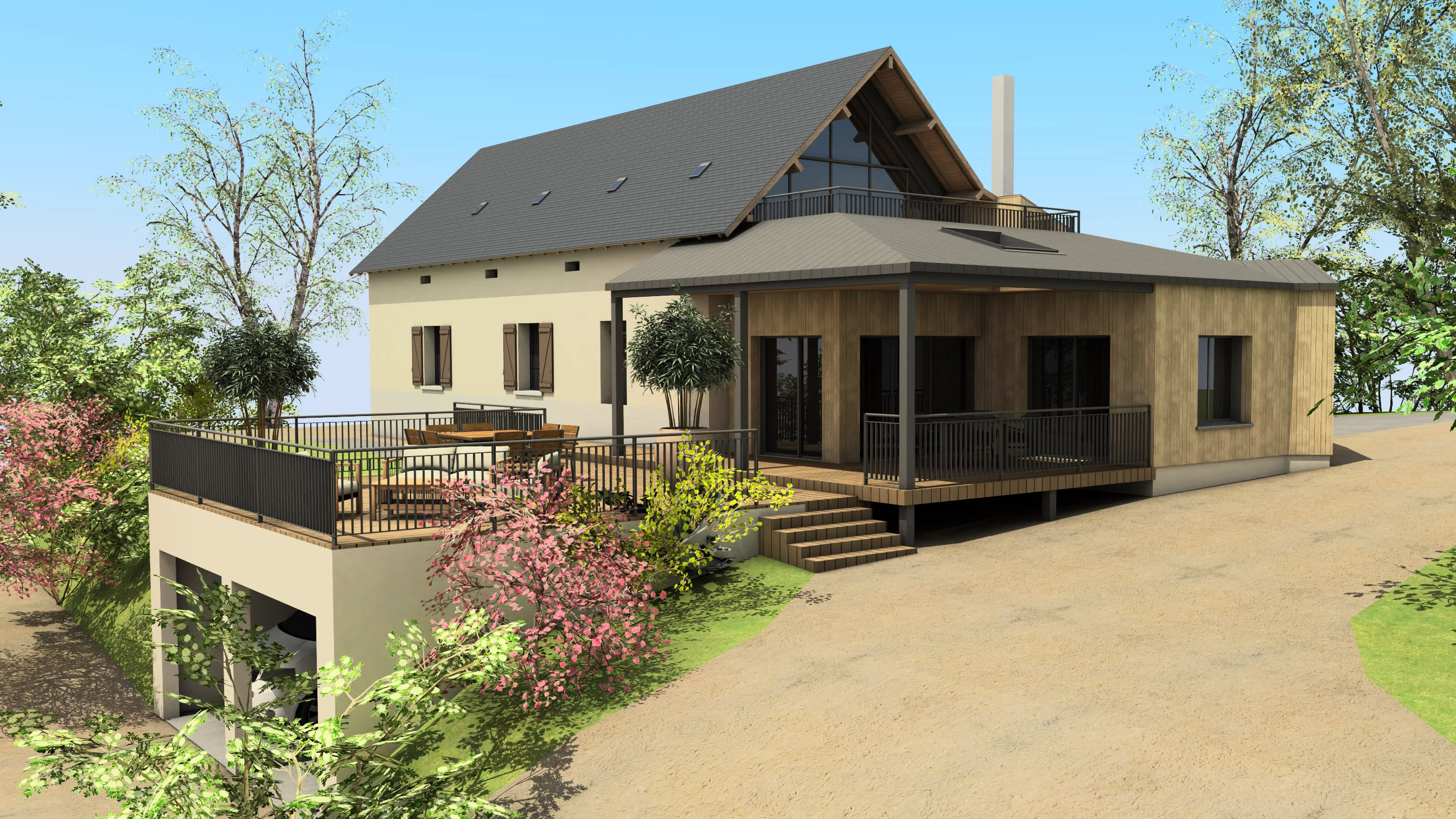 Rendu 3D façade – vue 2