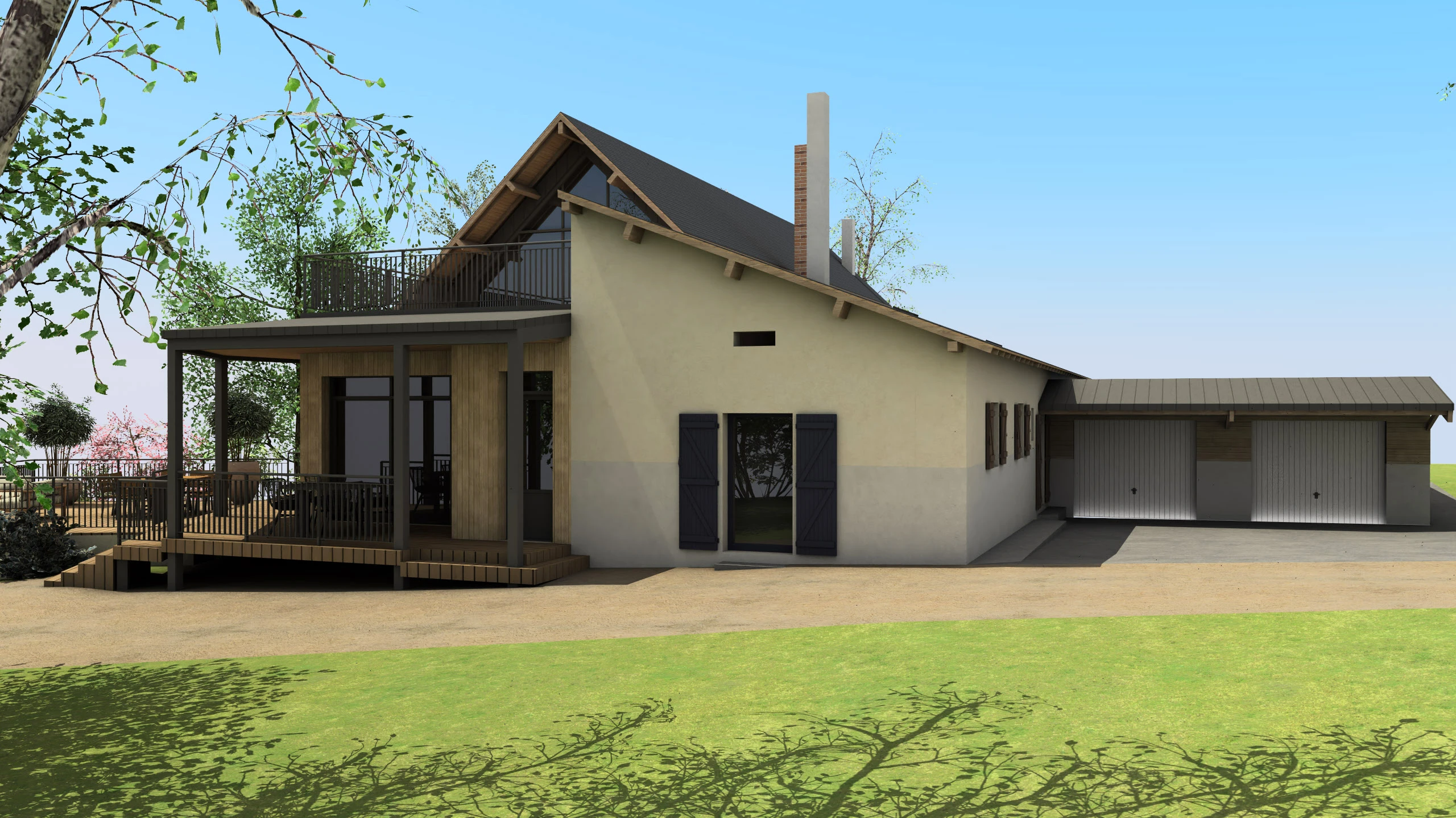 Rendu 3D façade – vue 3