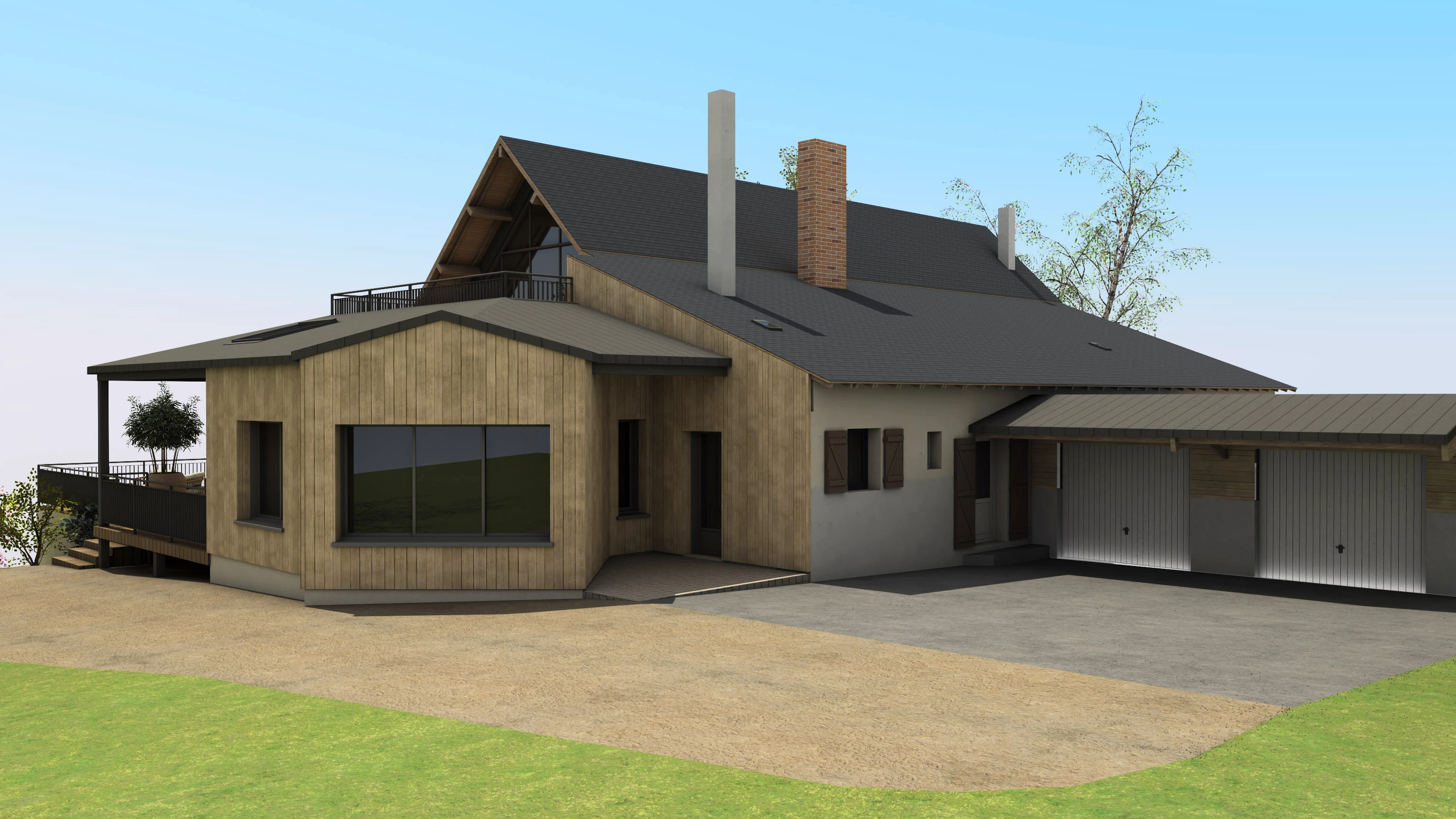 Rendu 3D façade – vue 4