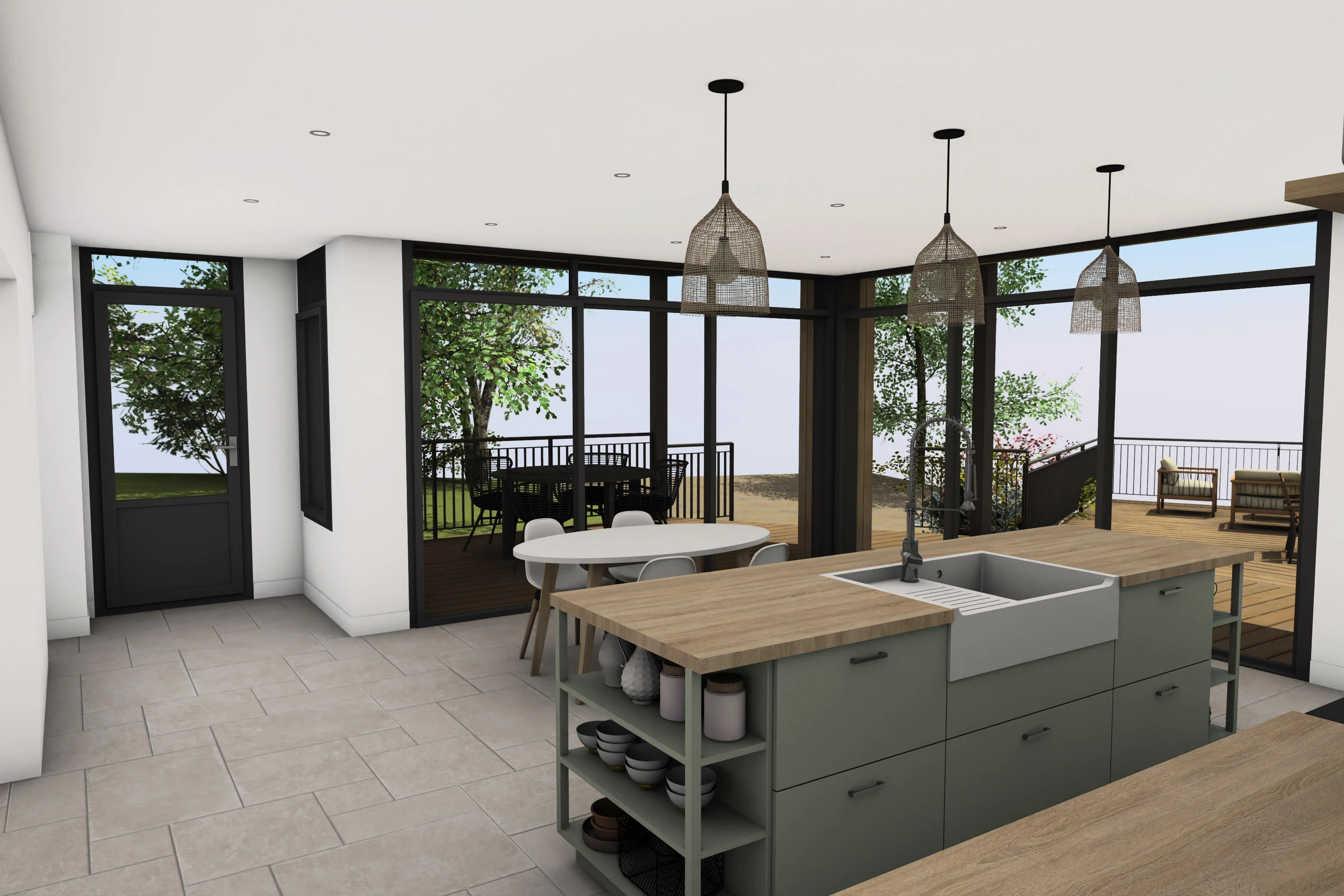 Rendu 3D intérieur – vue 2