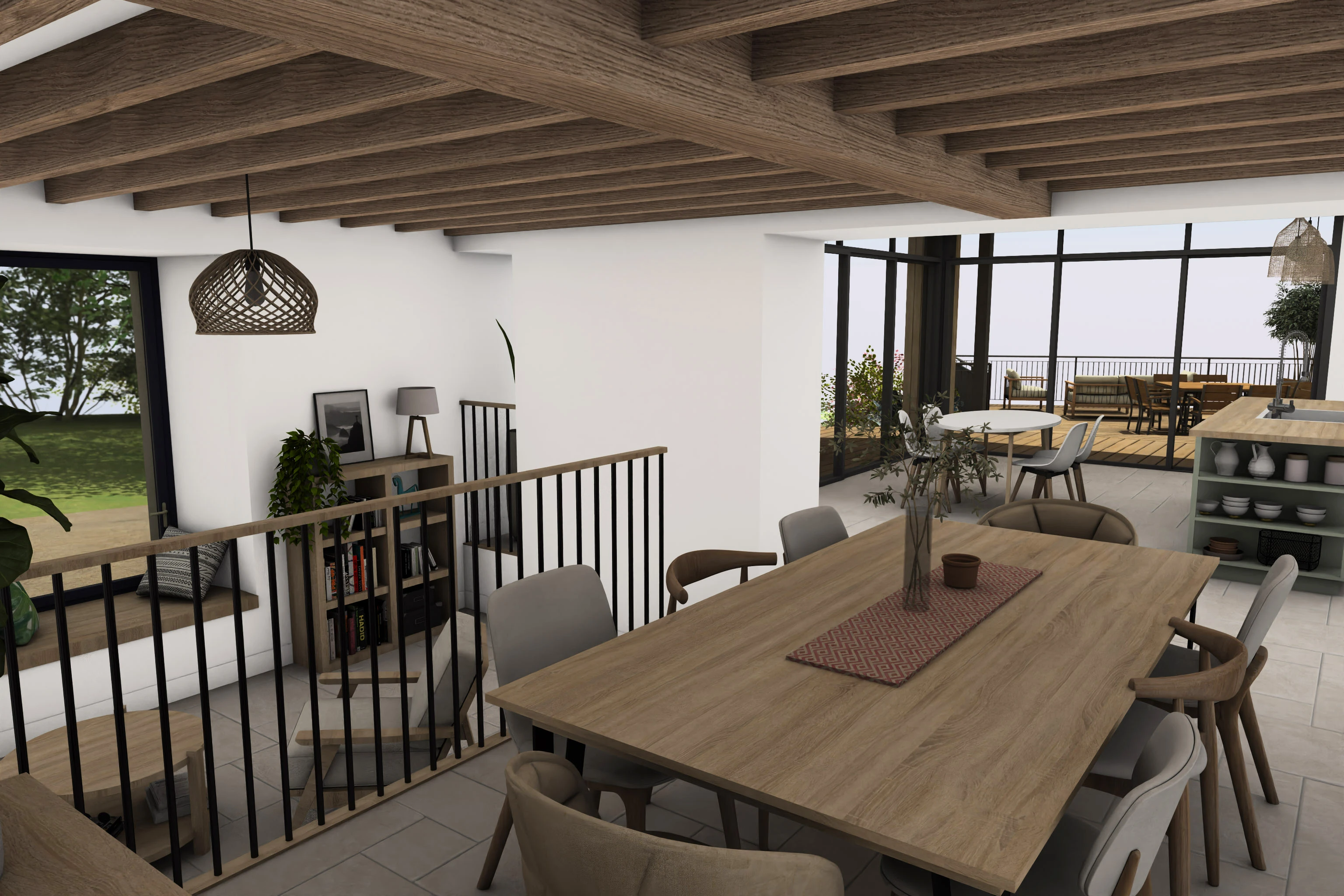 Rendu 3D intérieur – vue 3