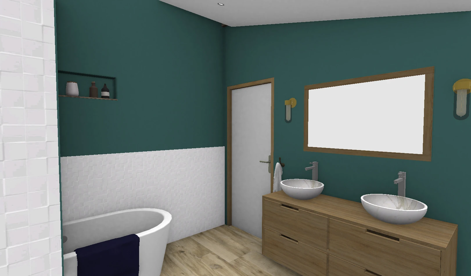Salle de bain — rendu 3D