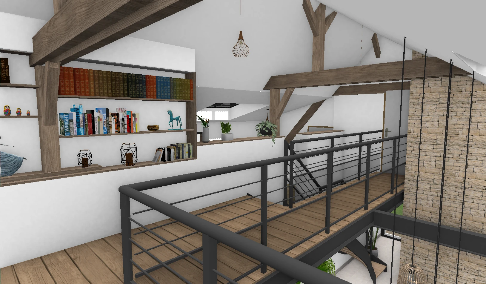 Passerelle — rendu 3D