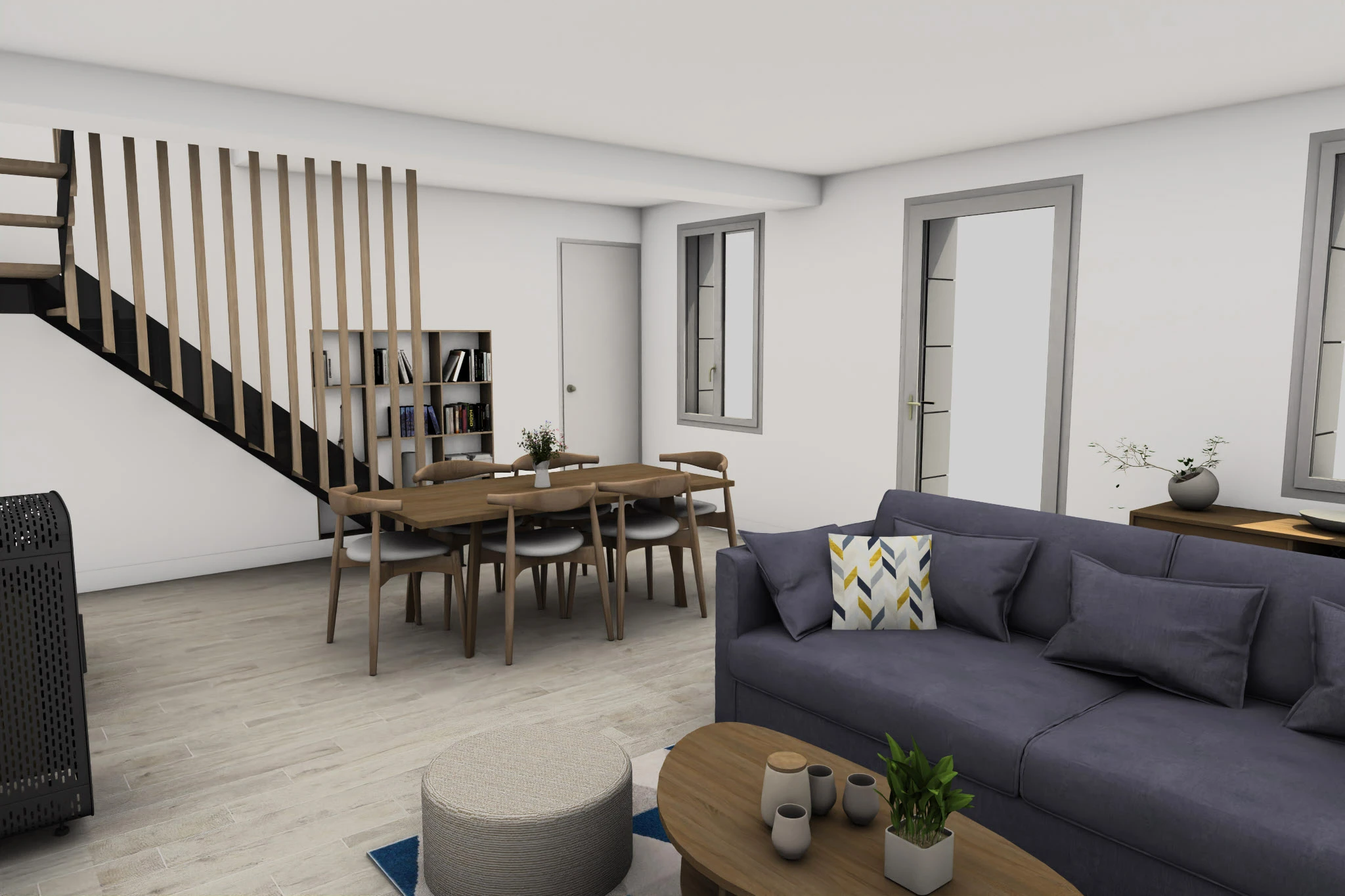 Rendu 3D intérieur – vue 1